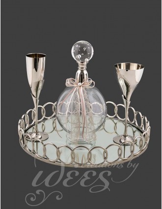 Σετ κουμπάρου σε ροζ χρυσό.