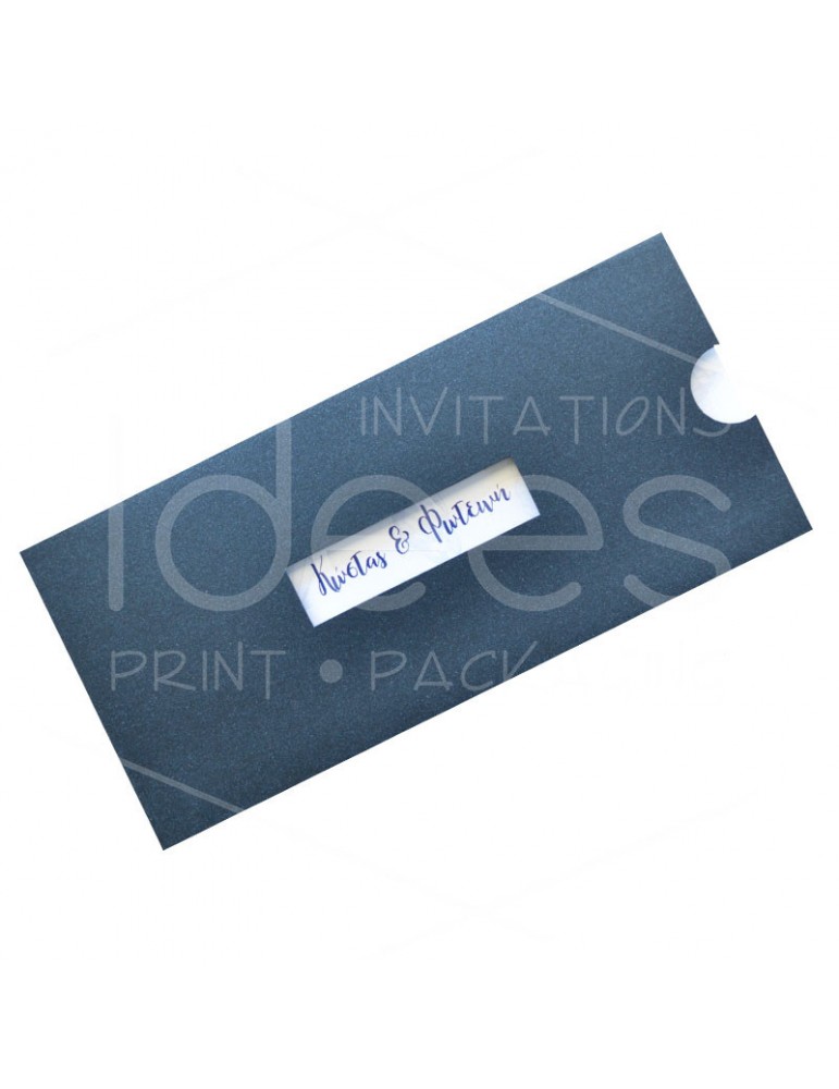 Προσκλητήριο γάμου μπλε...