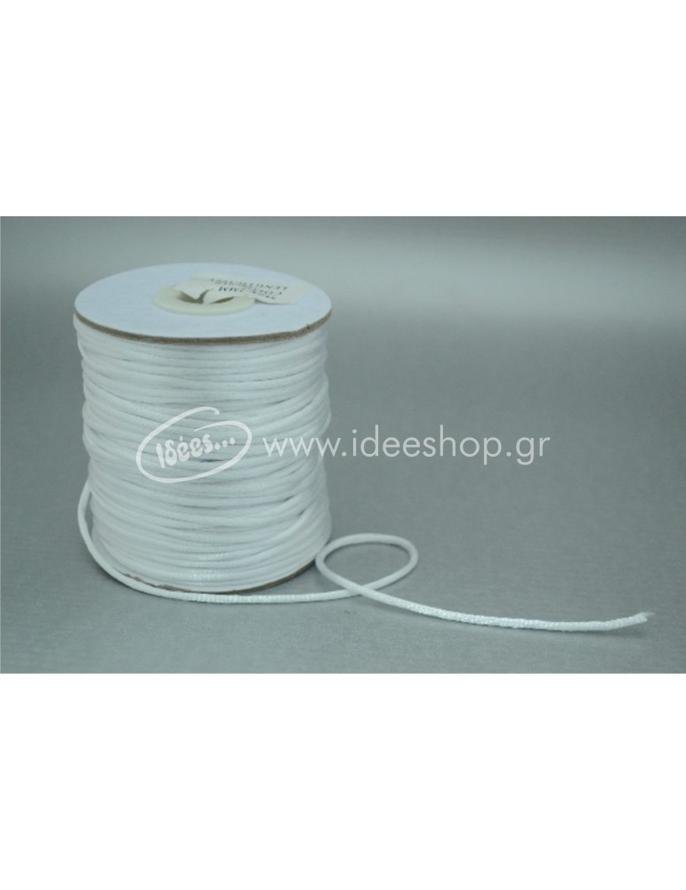  Κορδόνι σατέν λευκό