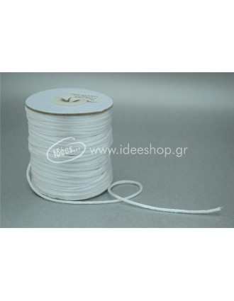  Κορδόνι σατέν λευκό